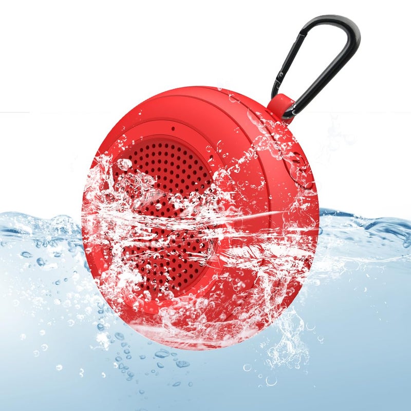 CYBORIS Small Portable Bluetooth Speaker, Portable Shower Speakers IPX7 Waterproof Wireless Floating Pool Mini Outdoor Speakers Handsfree with Built-in Mic for Hot Tub, Swimming, Beach, Boating - Image 1